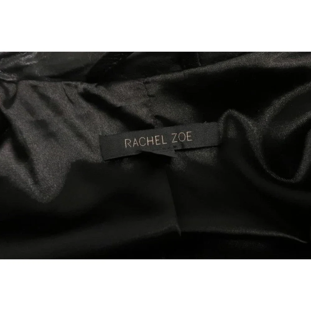 Rachel Zoe Bobby Leather Bolero Jacket Black Size 2 Open Front - Picture 5 of 6